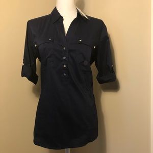 NWT New York & Company Button-up Blouse